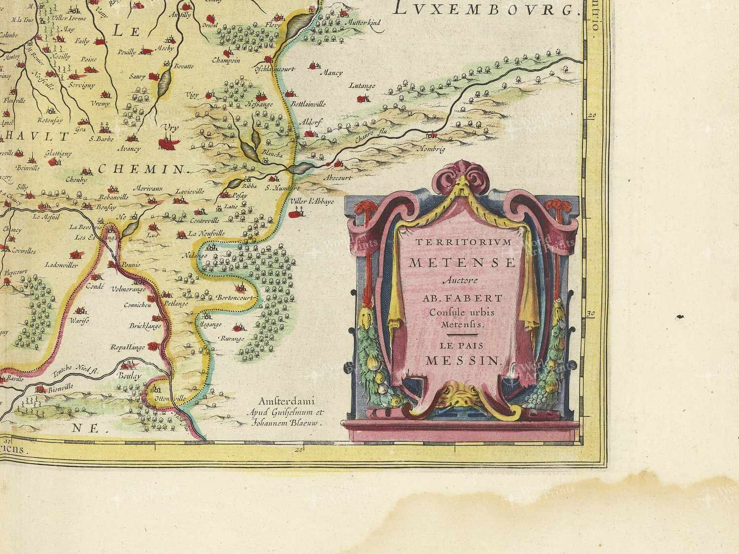 Map bottom right quadrant