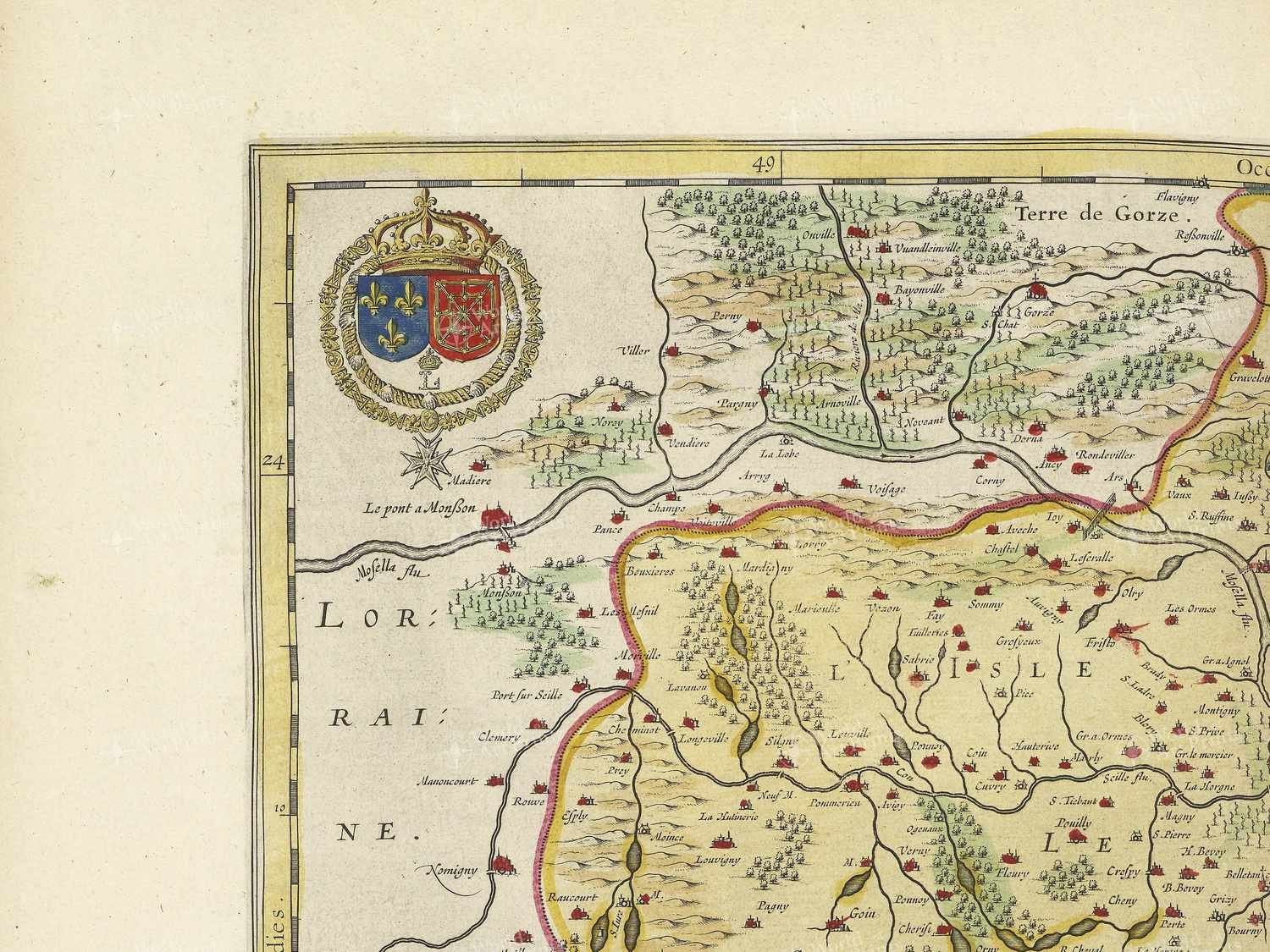 Map top left quadrant