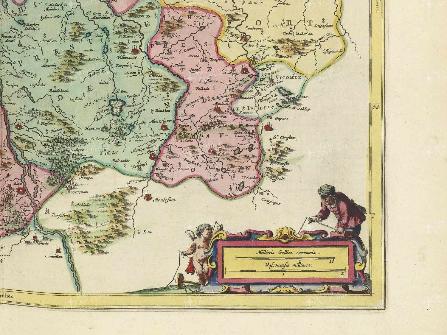 Map bottom right quadrant
