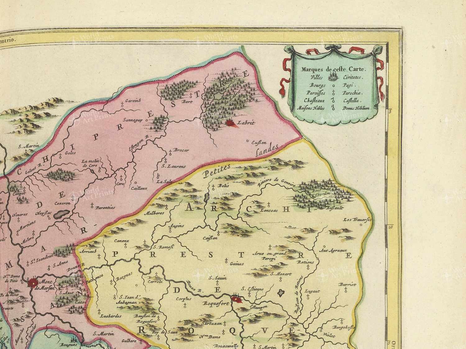 Map top right quadrant