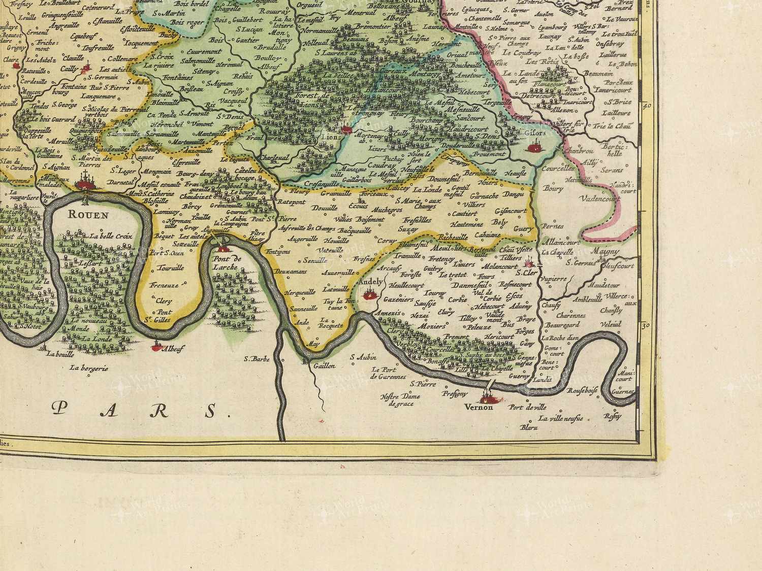 Map bottom right quadrant