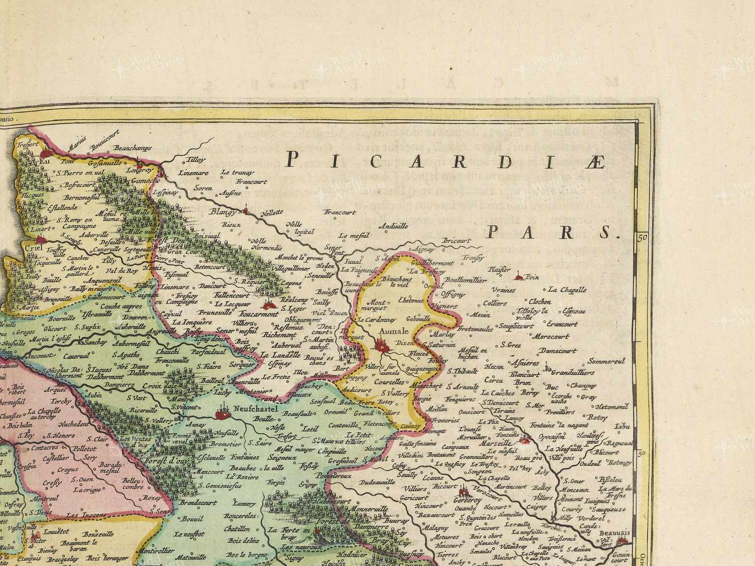 Map top right quadrant