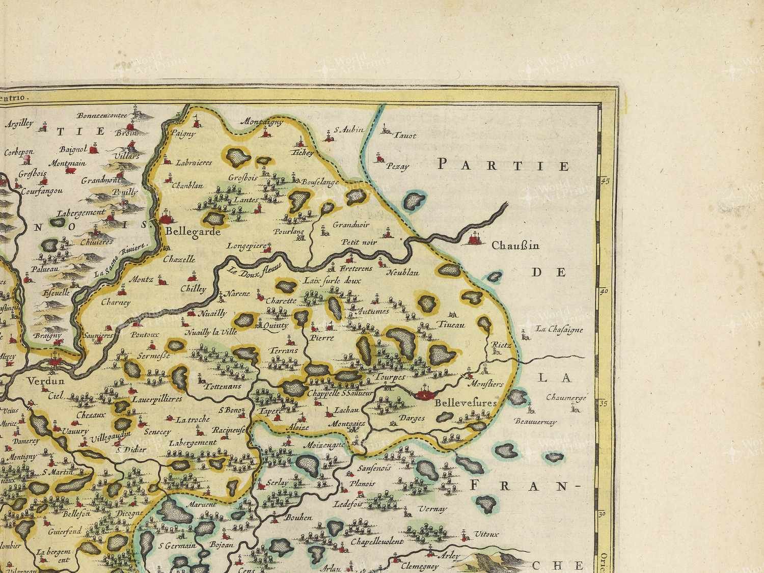 Map top right quadrant
