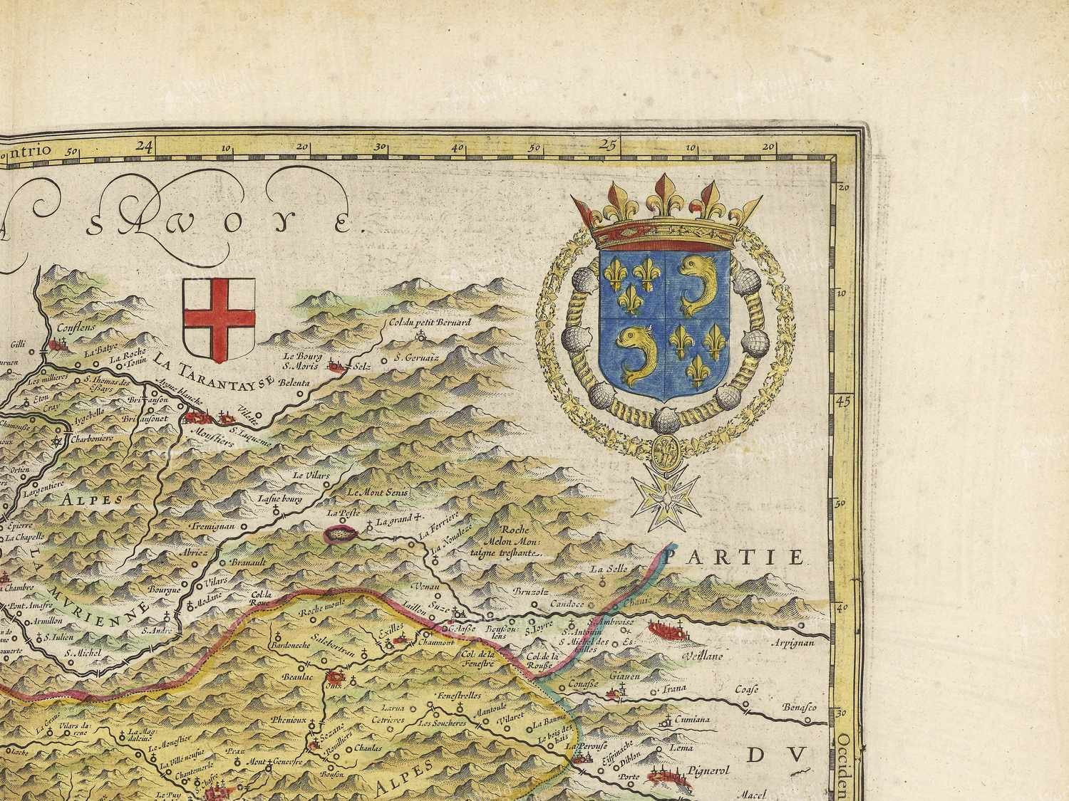 Map top right quadrant