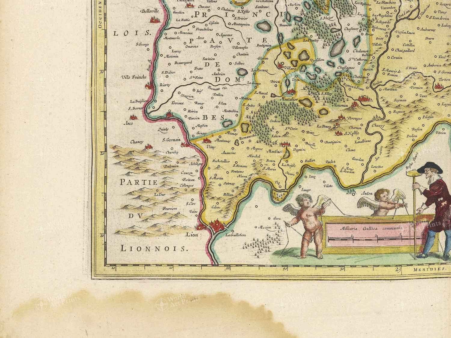 Map bottom left quadrant