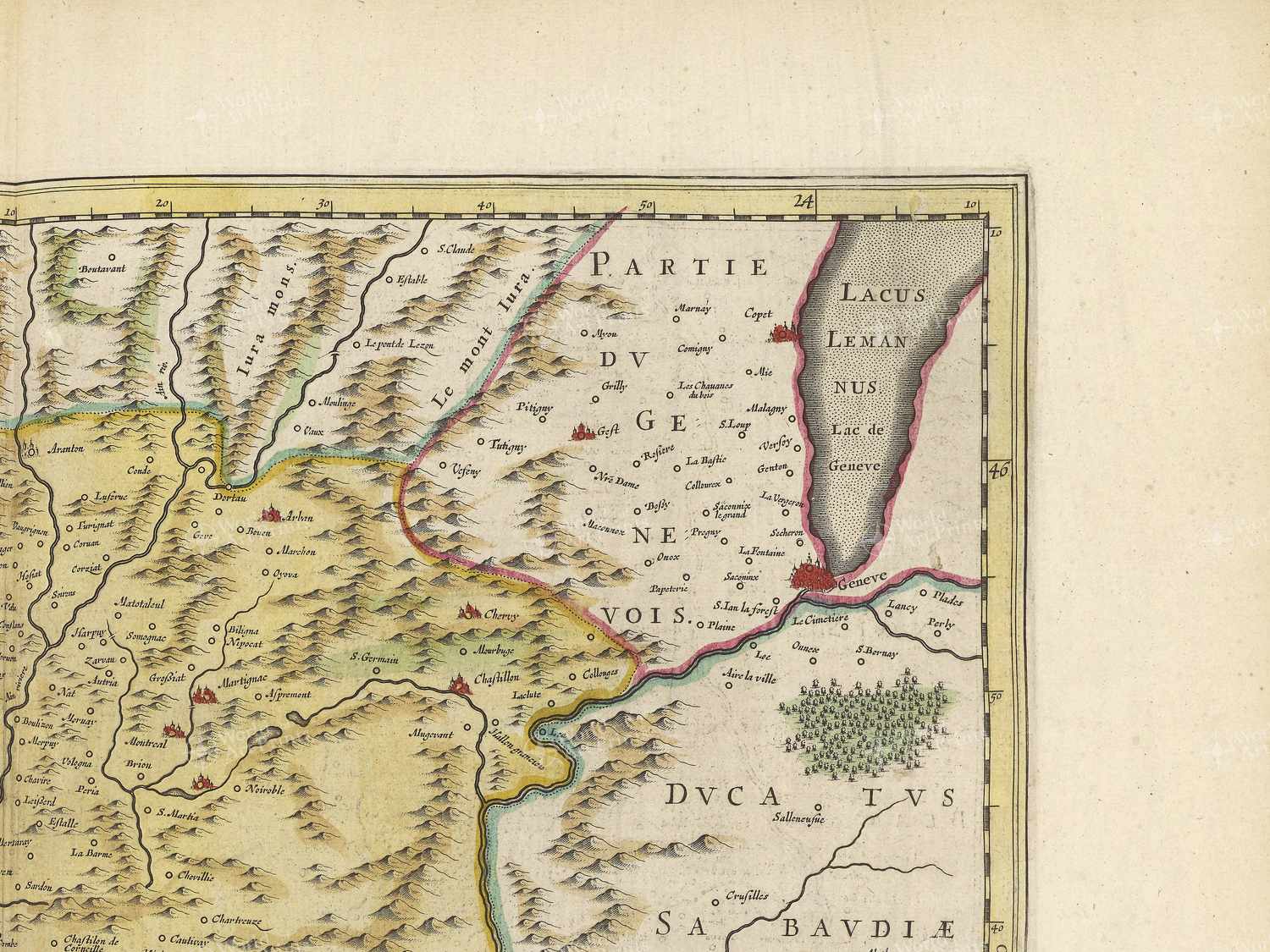 Map top right quadrant
