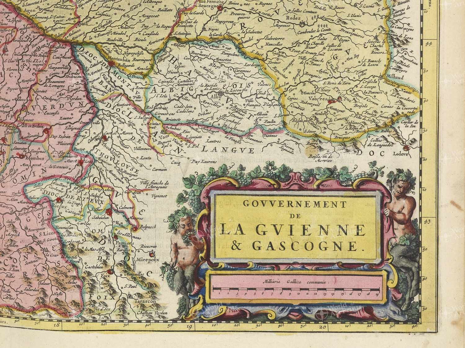 Map bottom right quadrant