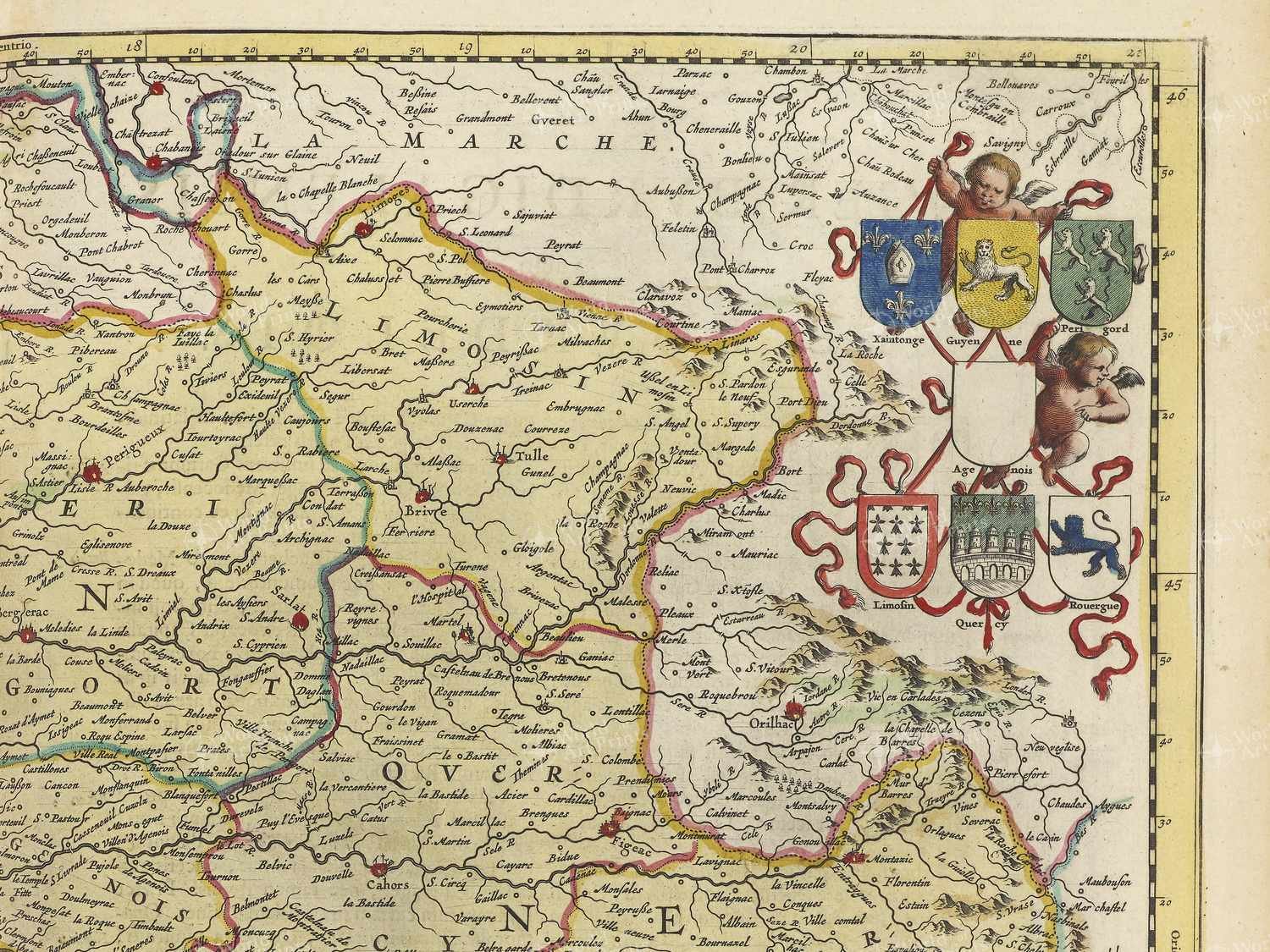 Map top right quadrant