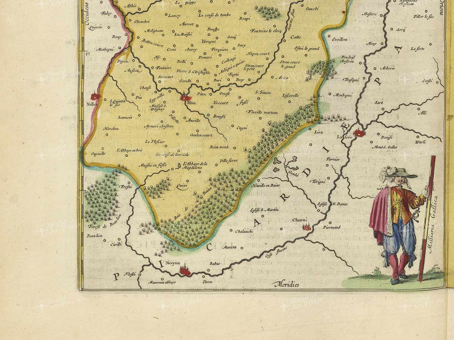 Map bottom left quadrant