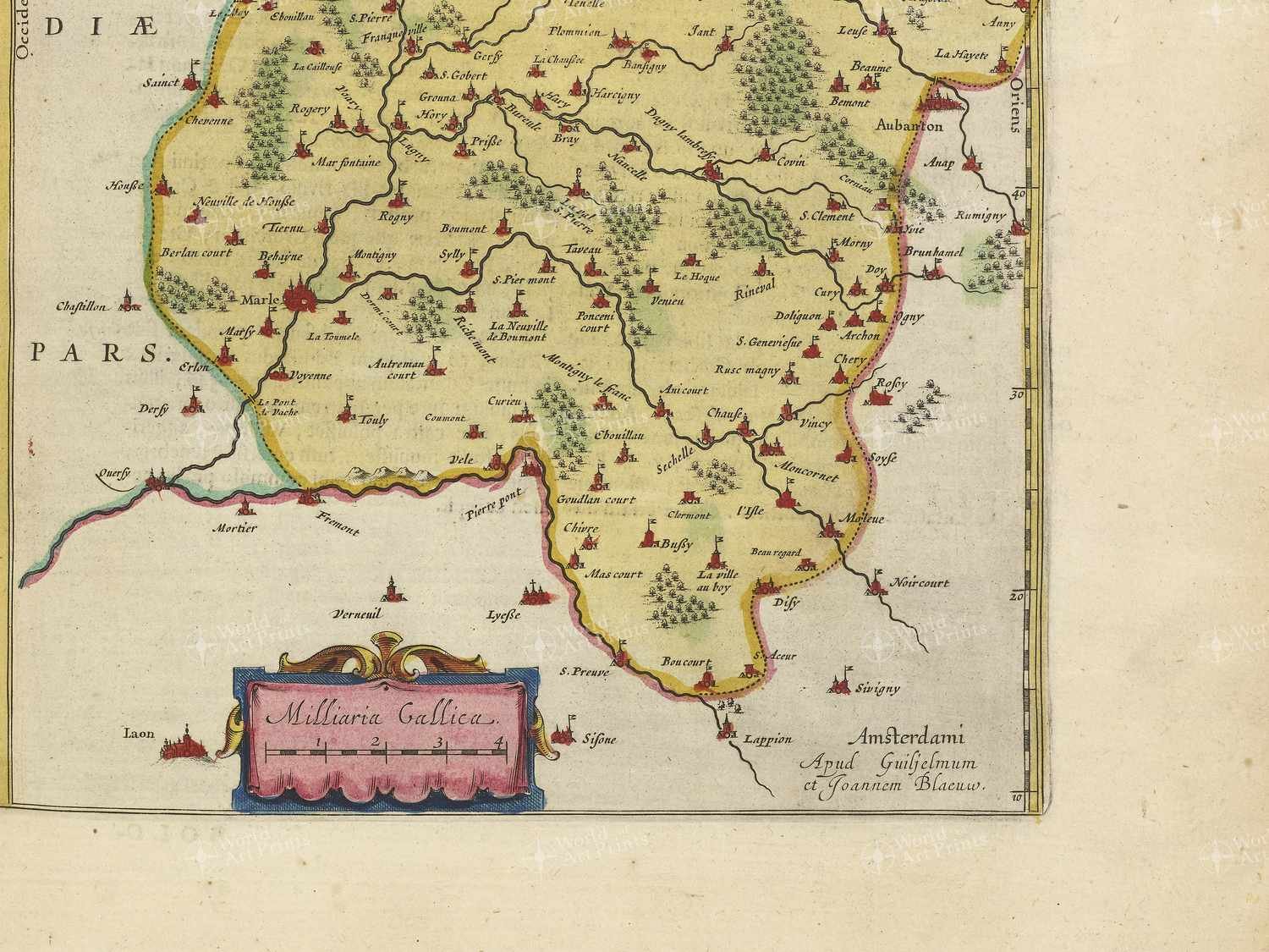 Map bottom right quadrant