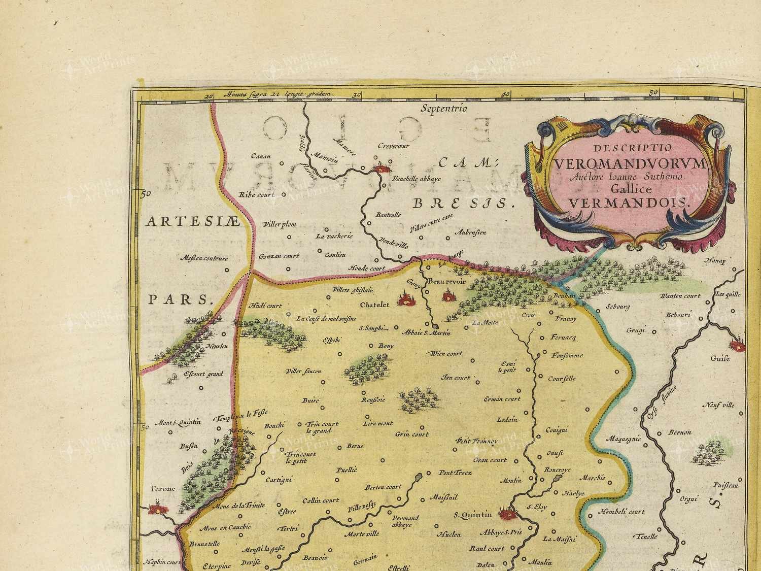 Map top left quadrant