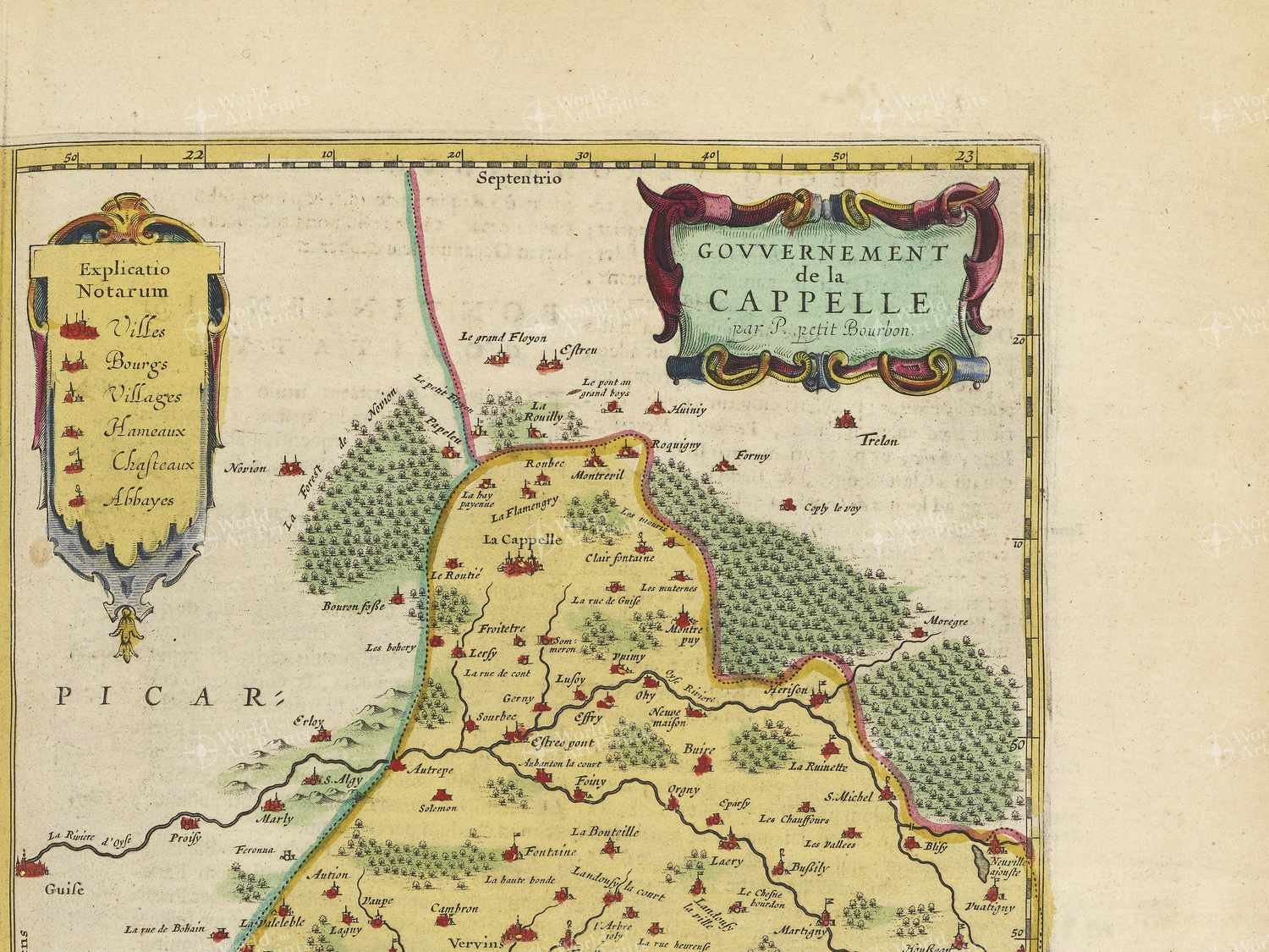 Map top right quadrant