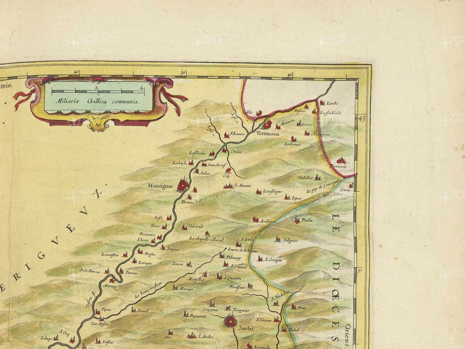 Map top right quadrant