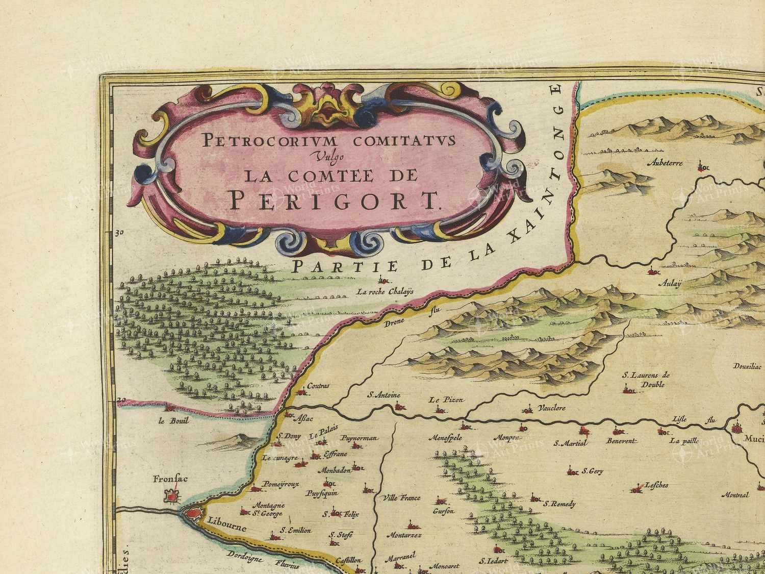 Map top left quadrant