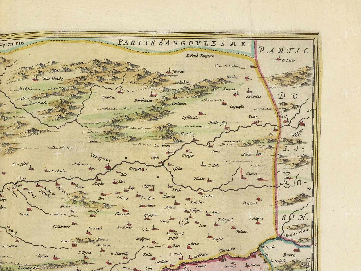 Map top right quadrant