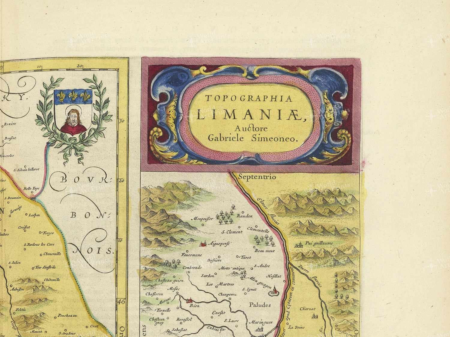 Map top right quadrant