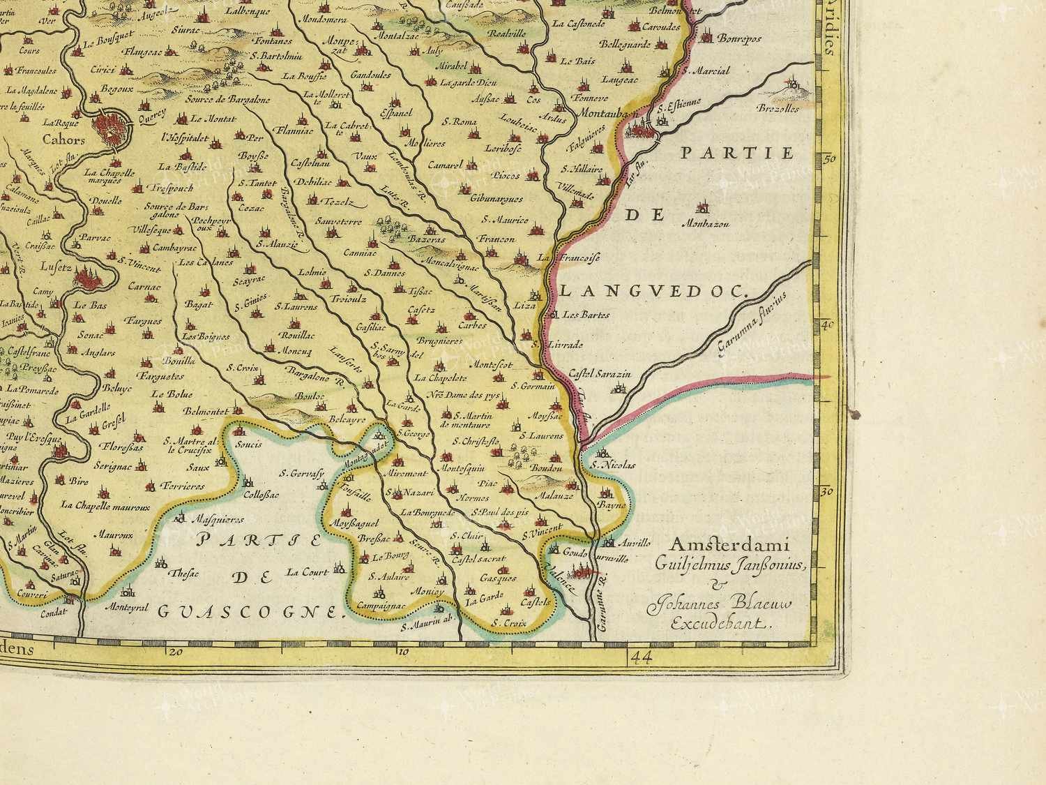 Map bottom right quadrant