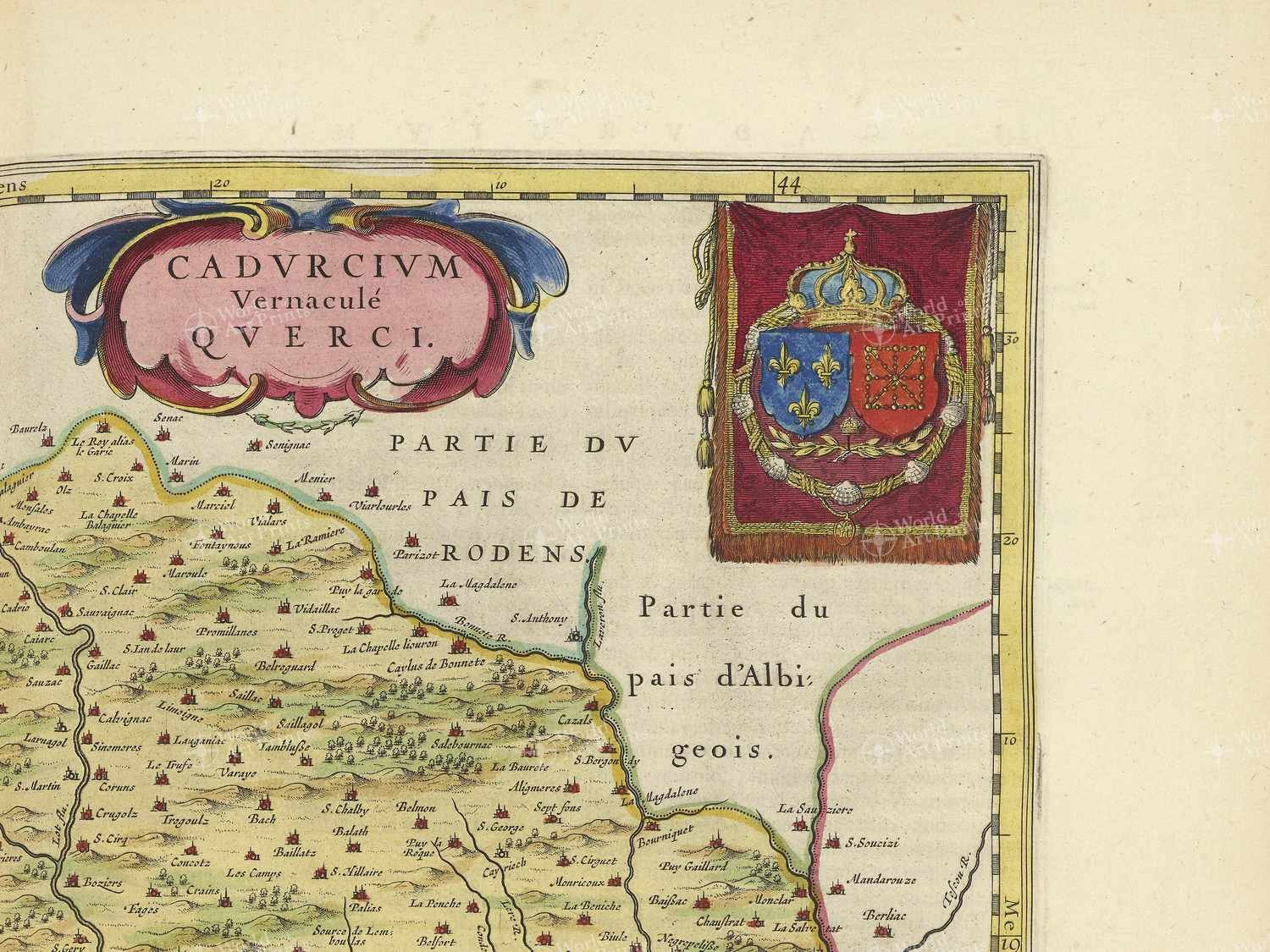 Map top right quadrant
