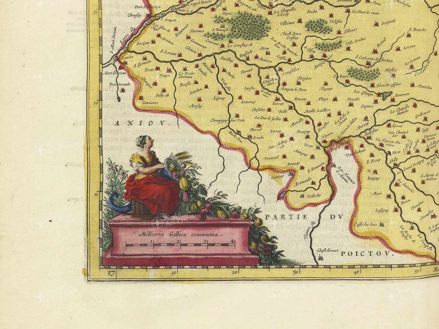 Map bottom left quadrant