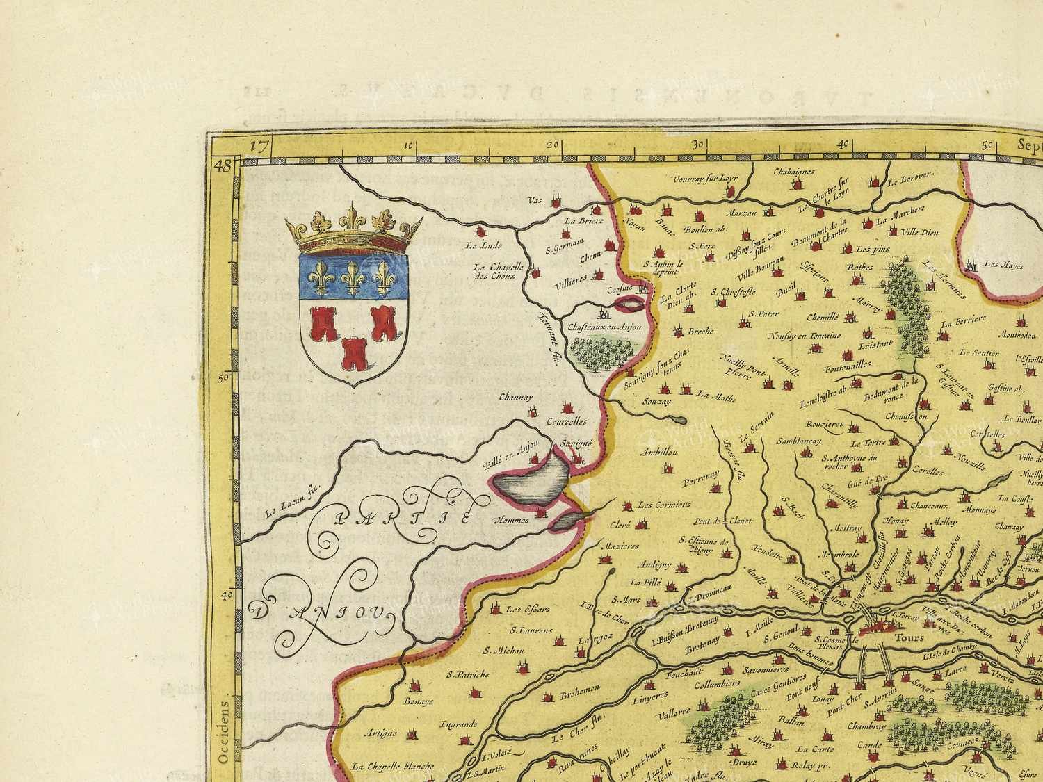 Map top left quadrant