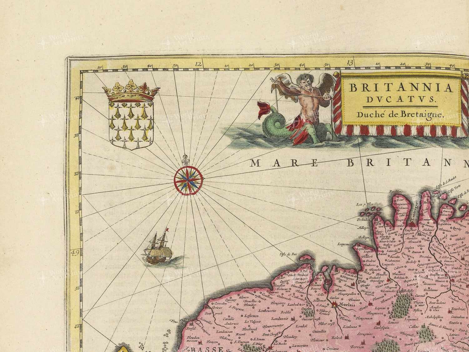 Map top left quadrant