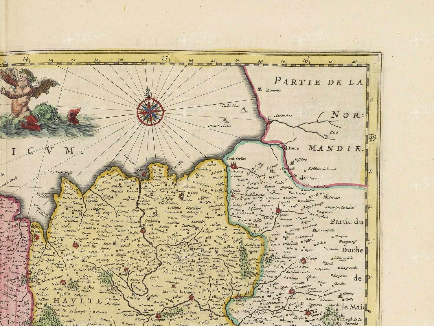 Map top right quadrant