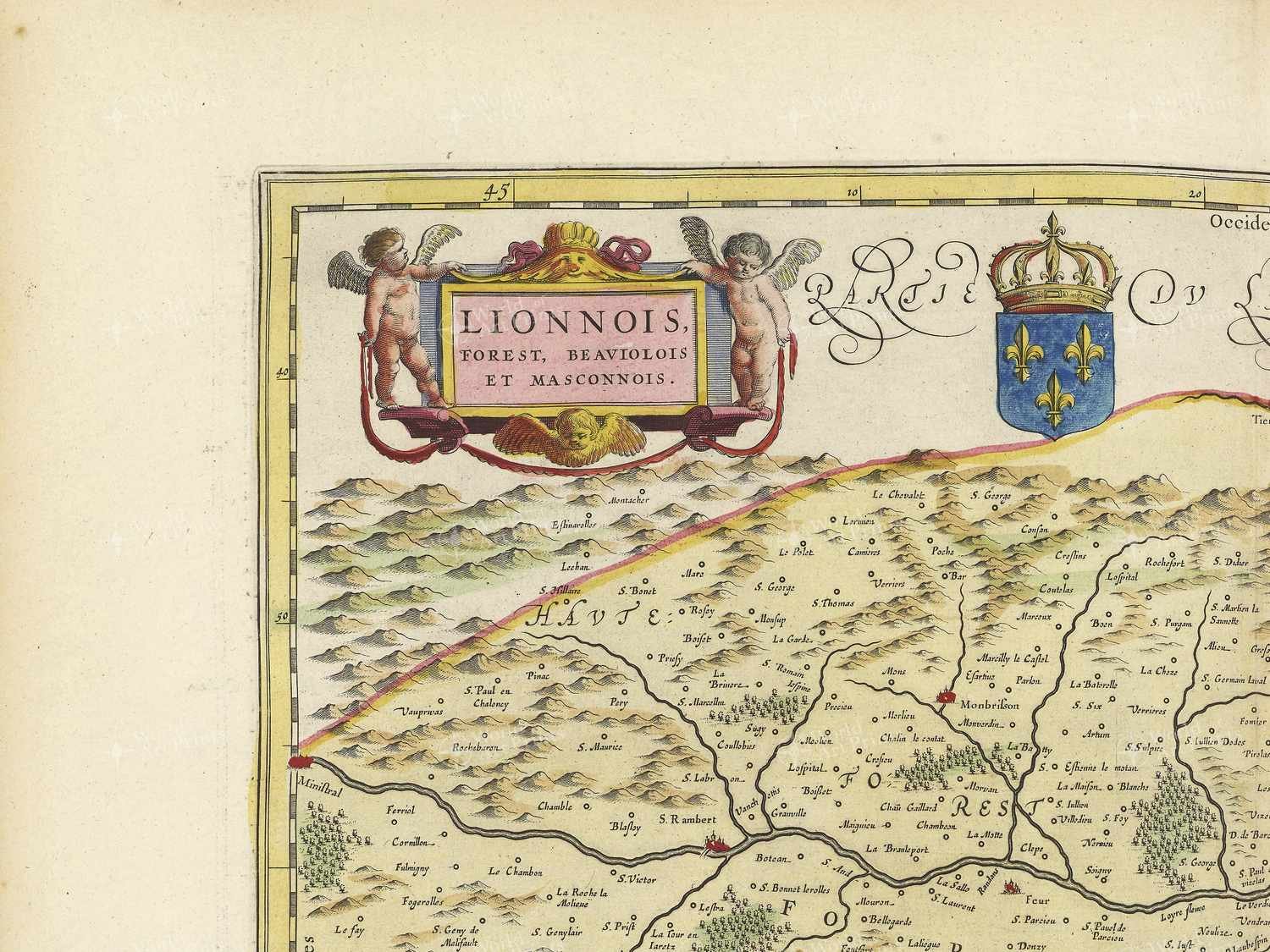 Map top left quadrant