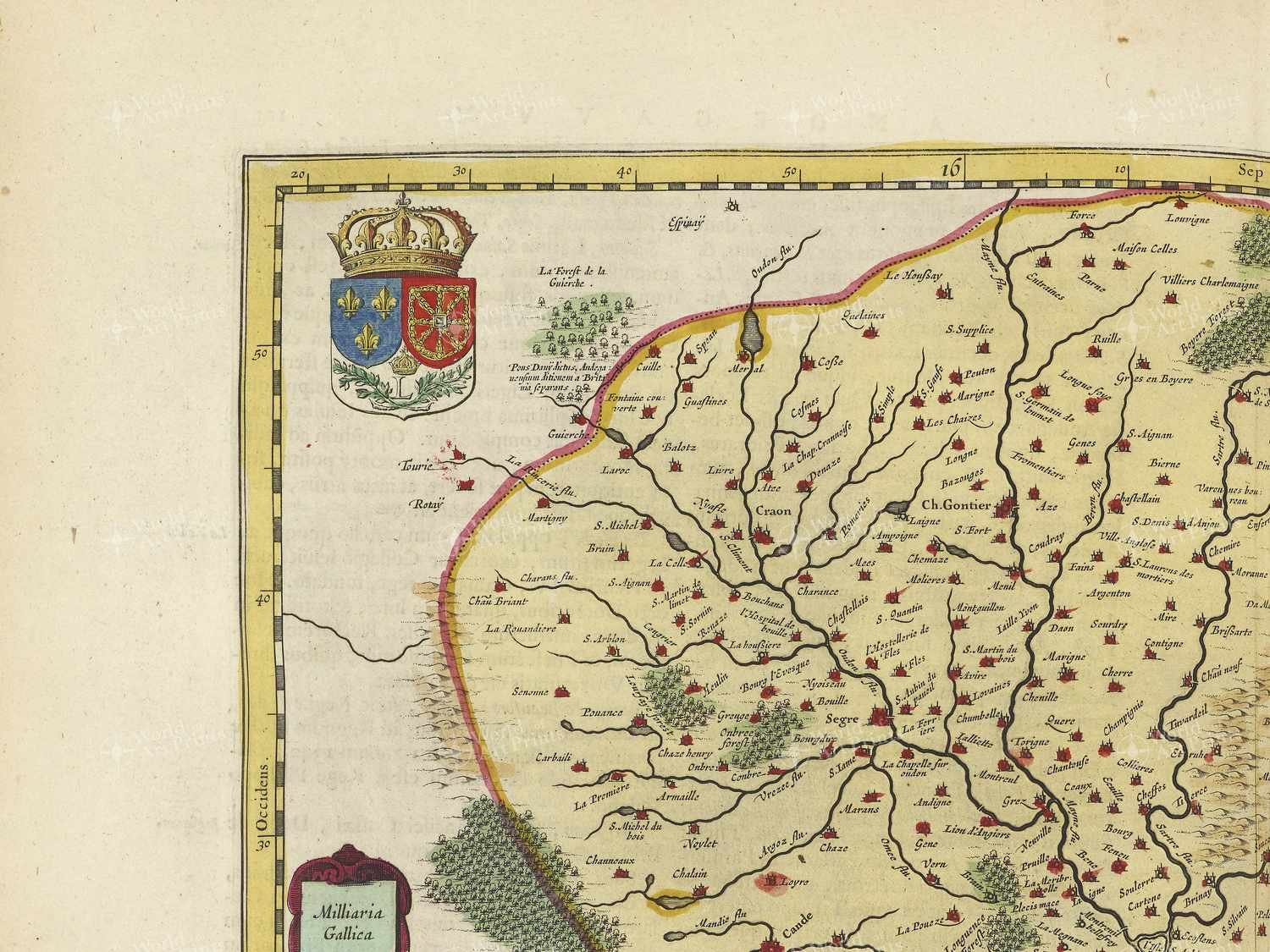Map top left quadrant