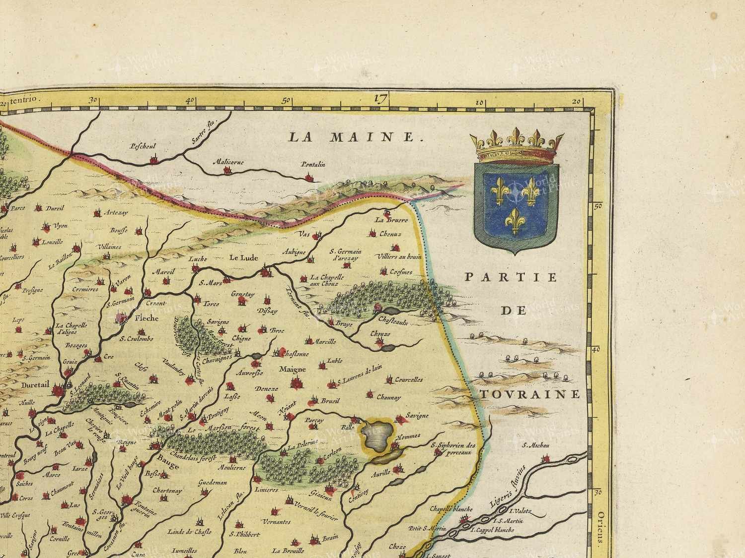 Map top right quadrant
