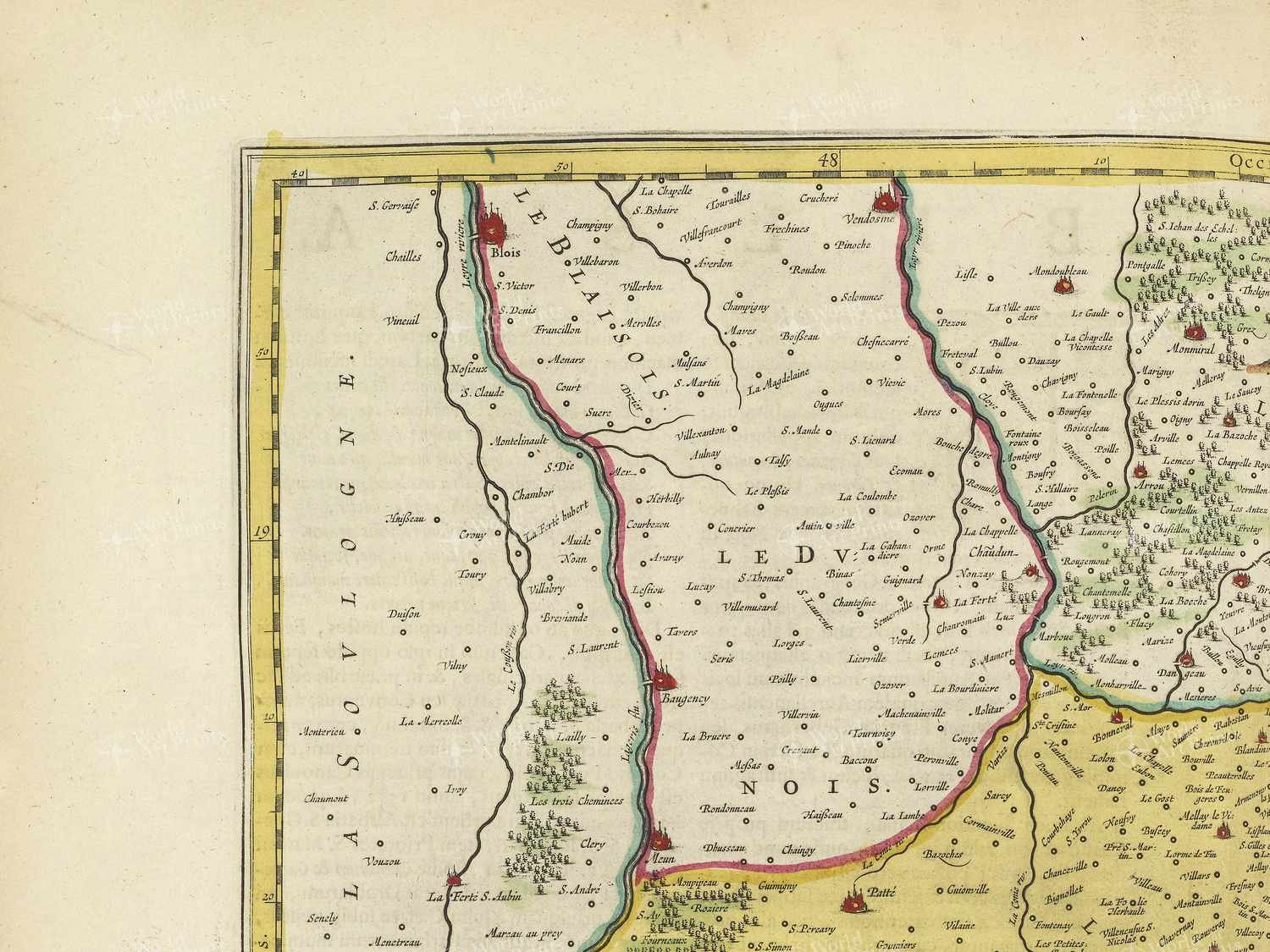 Map top left quadrant