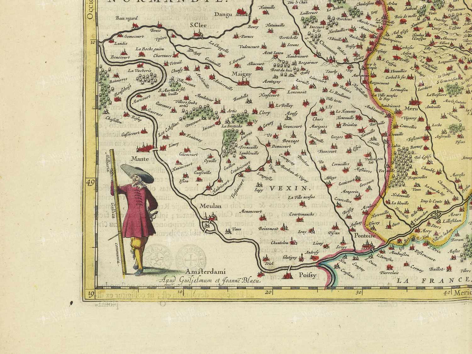 Map bottom left quadrant