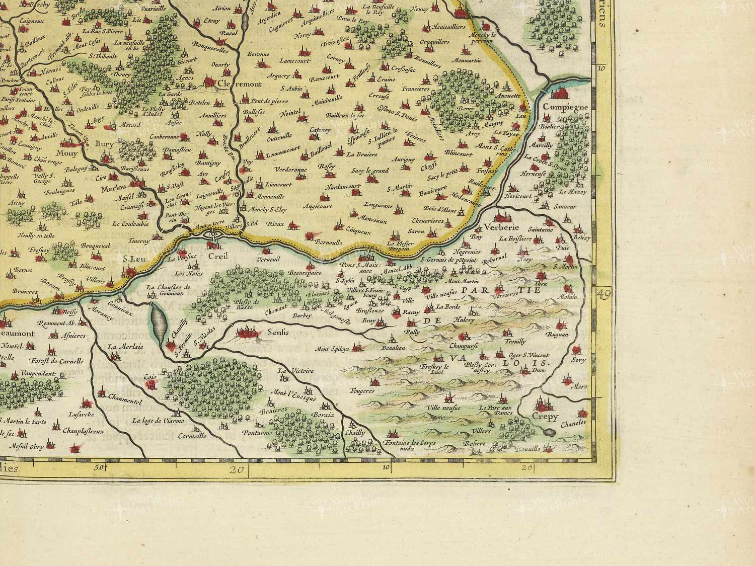 Map bottom right quadrant