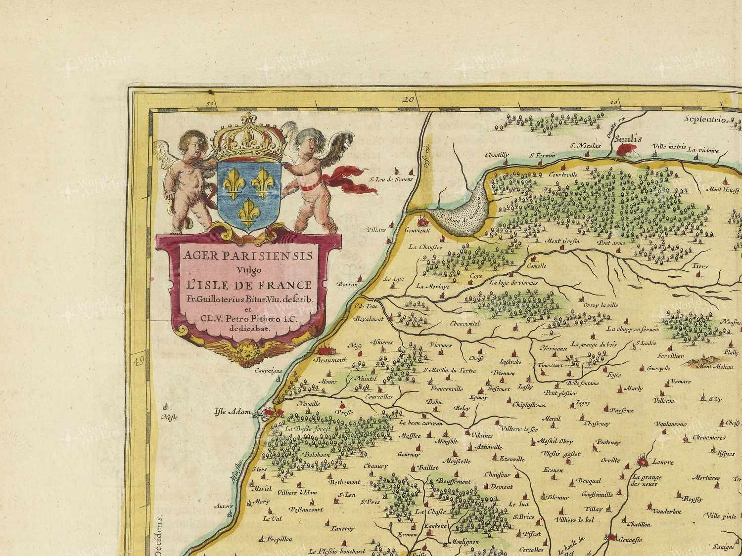 Map top left quadrant