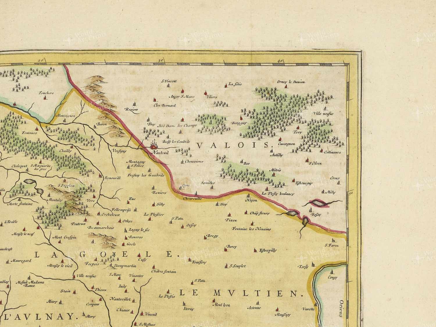 Map top right quadrant