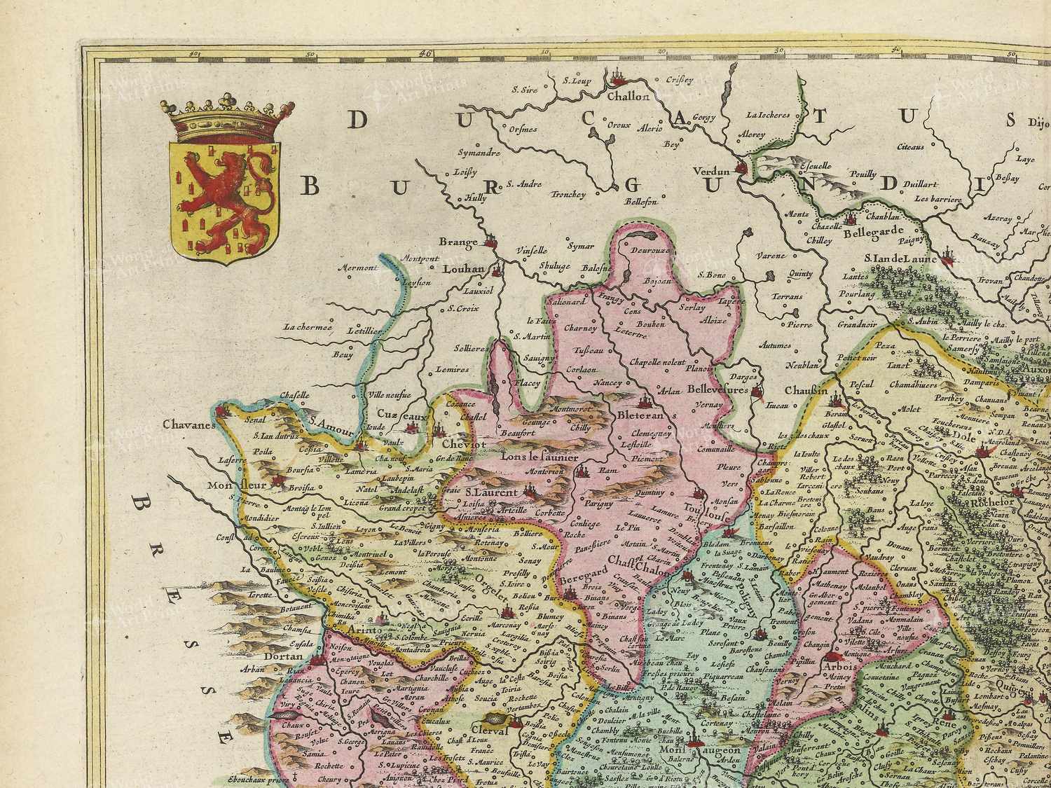 Map top left quadrant
