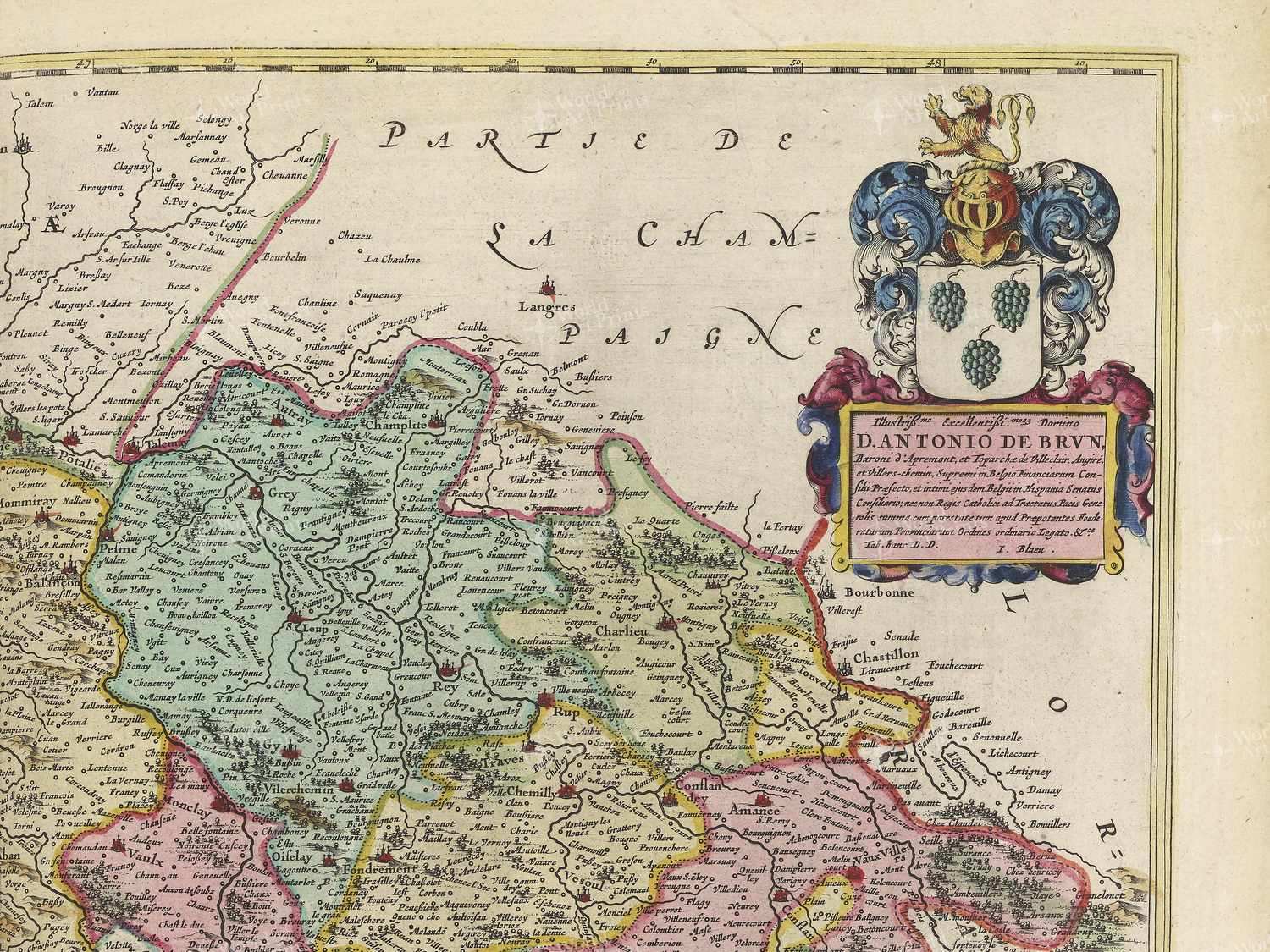 Map top right quadrant