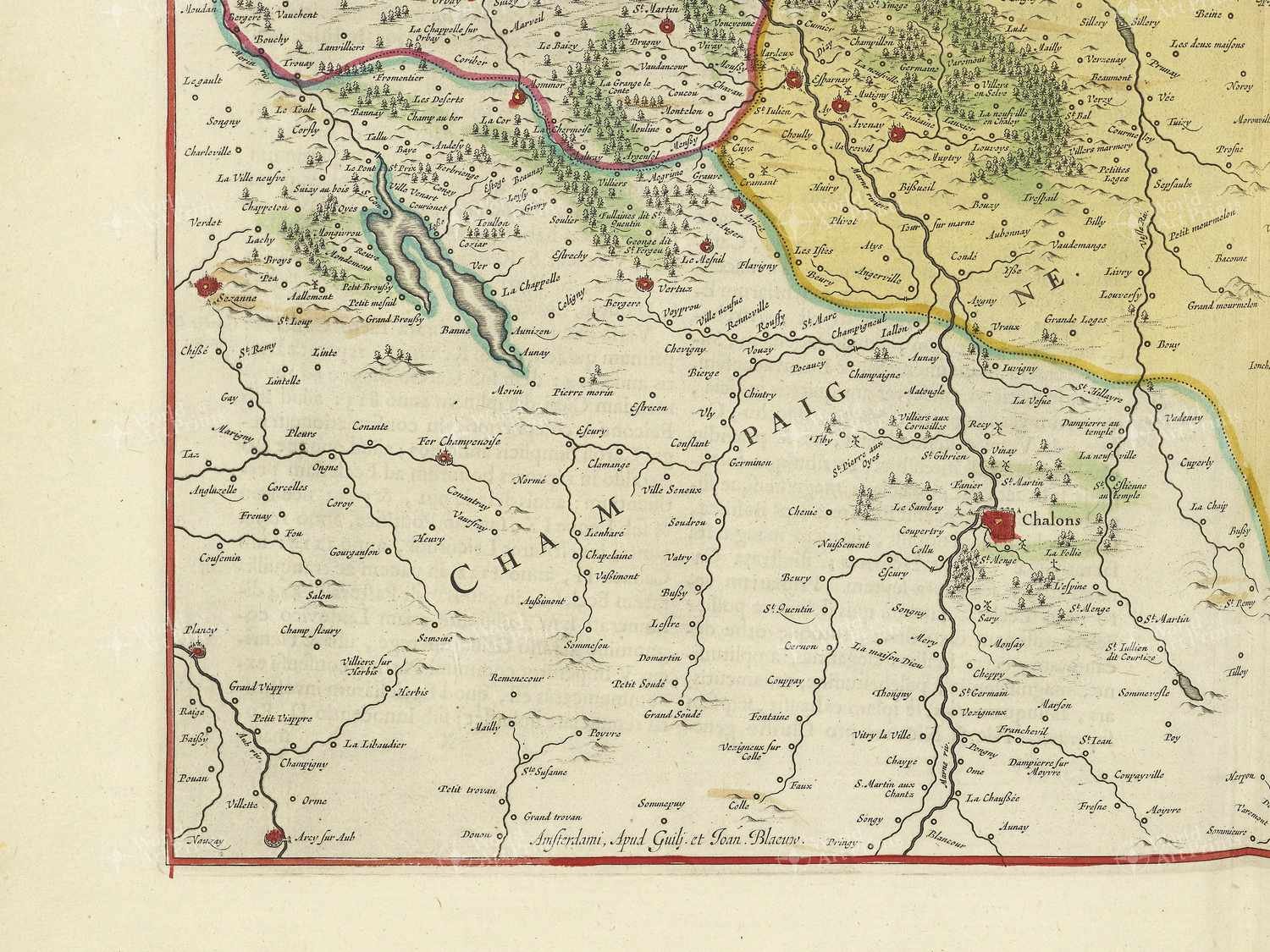 Map bottom left quadrant
