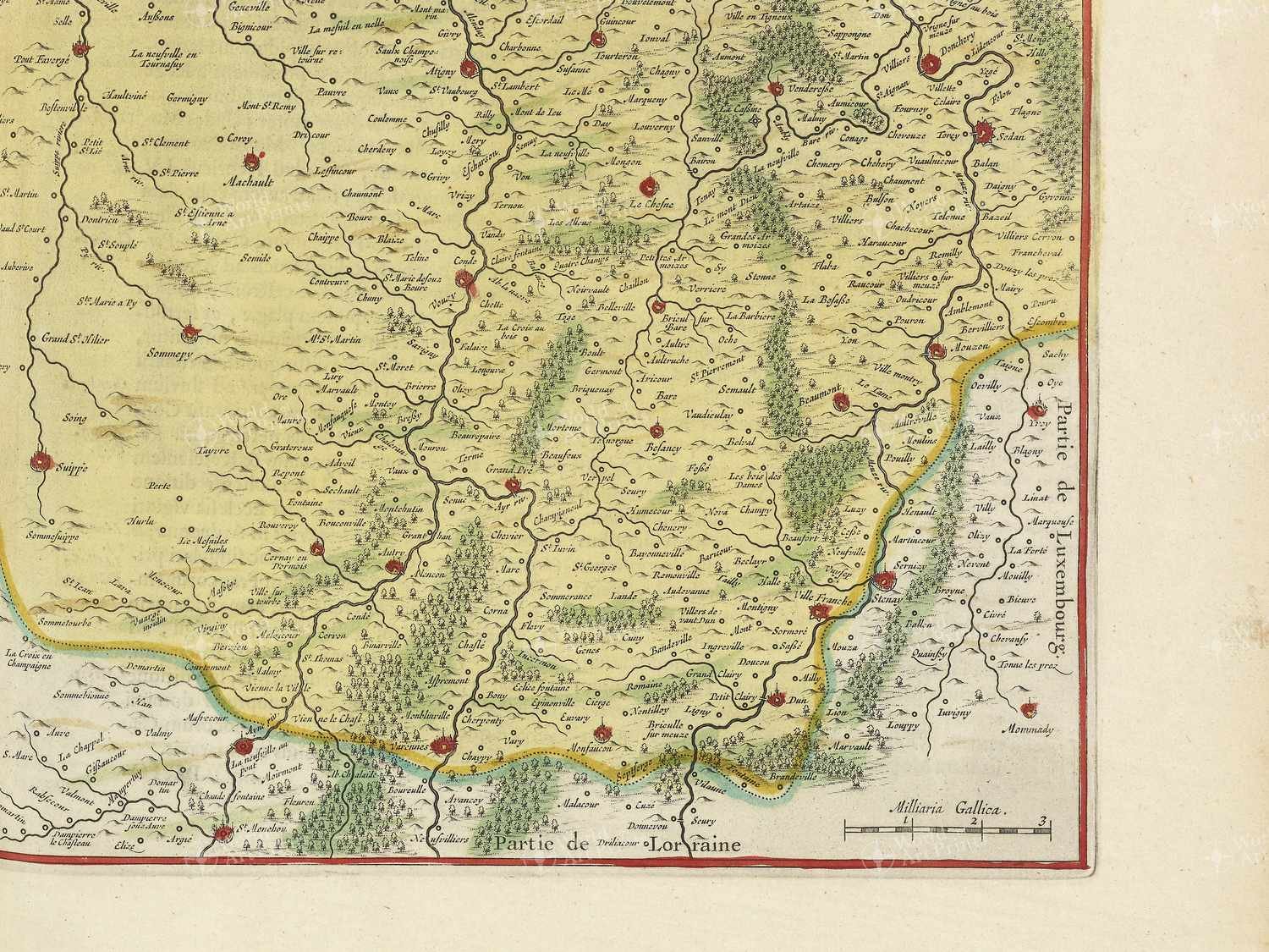 Map bottom right quadrant