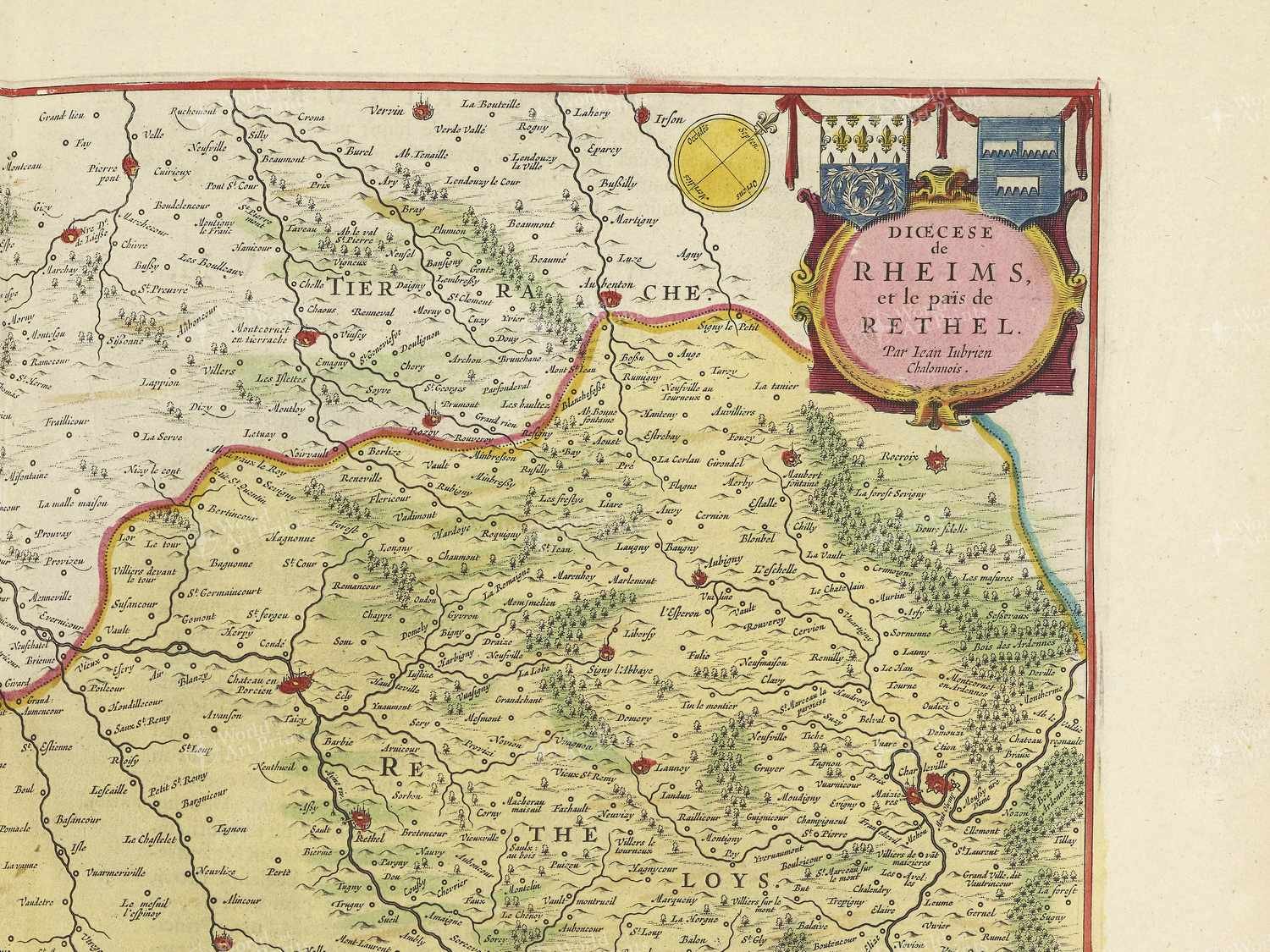 Map top right quadrant