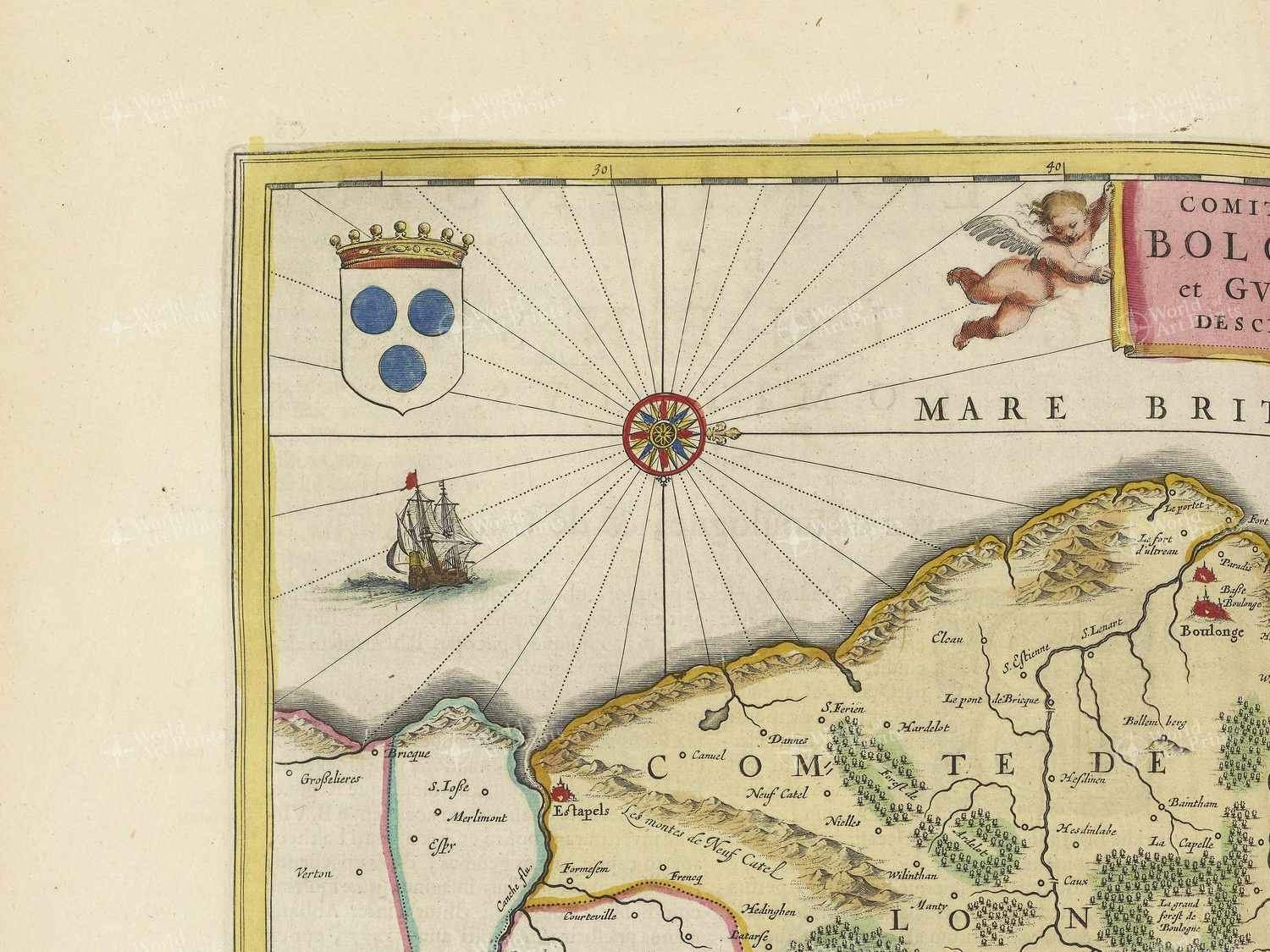 Map top left quadrant