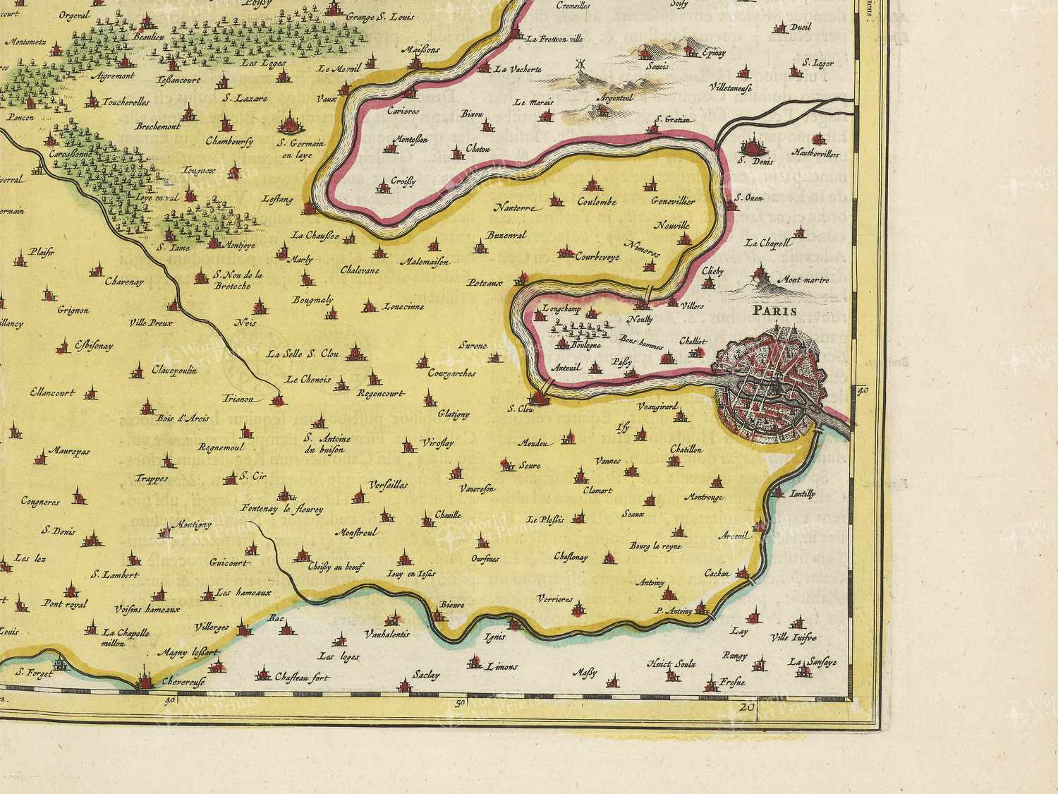Map bottom right quadrant