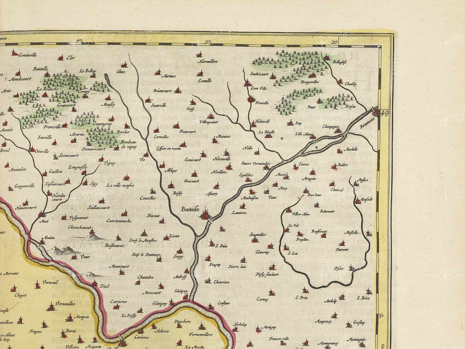 Map top right quadrant