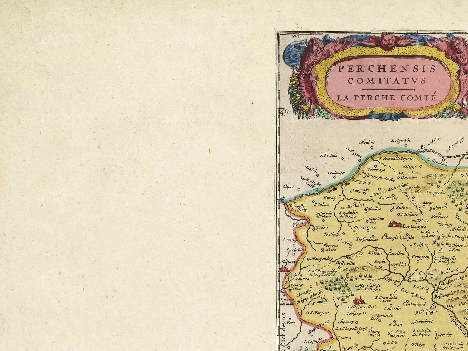 Map top left quadrant