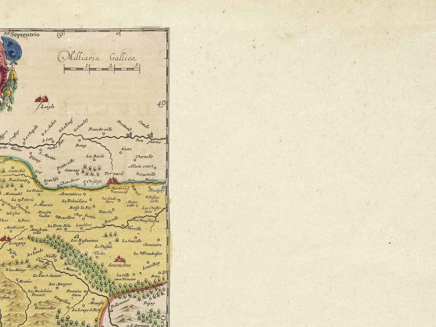 Map top right quadrant