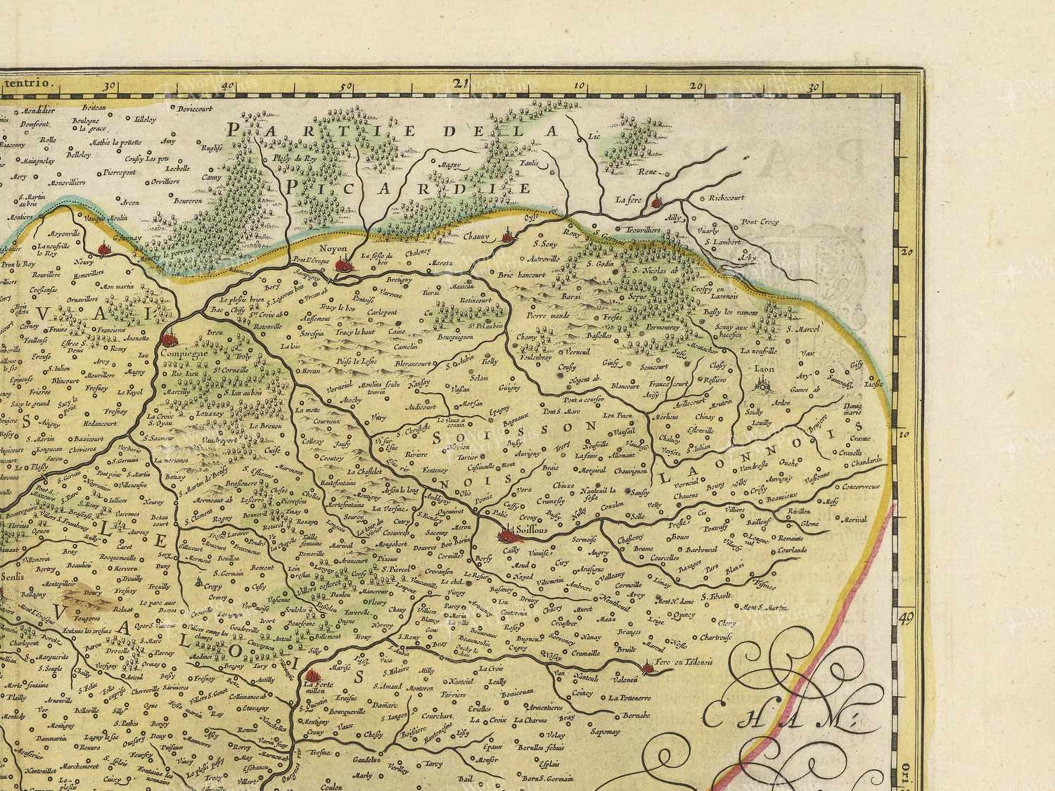 Map top right quadrant