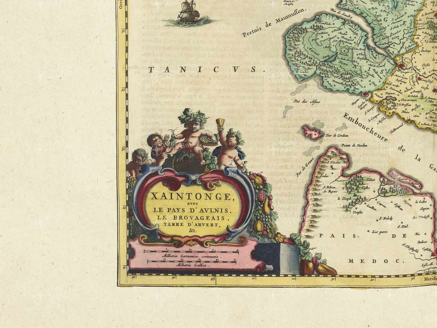 Map bottom left quadrant
