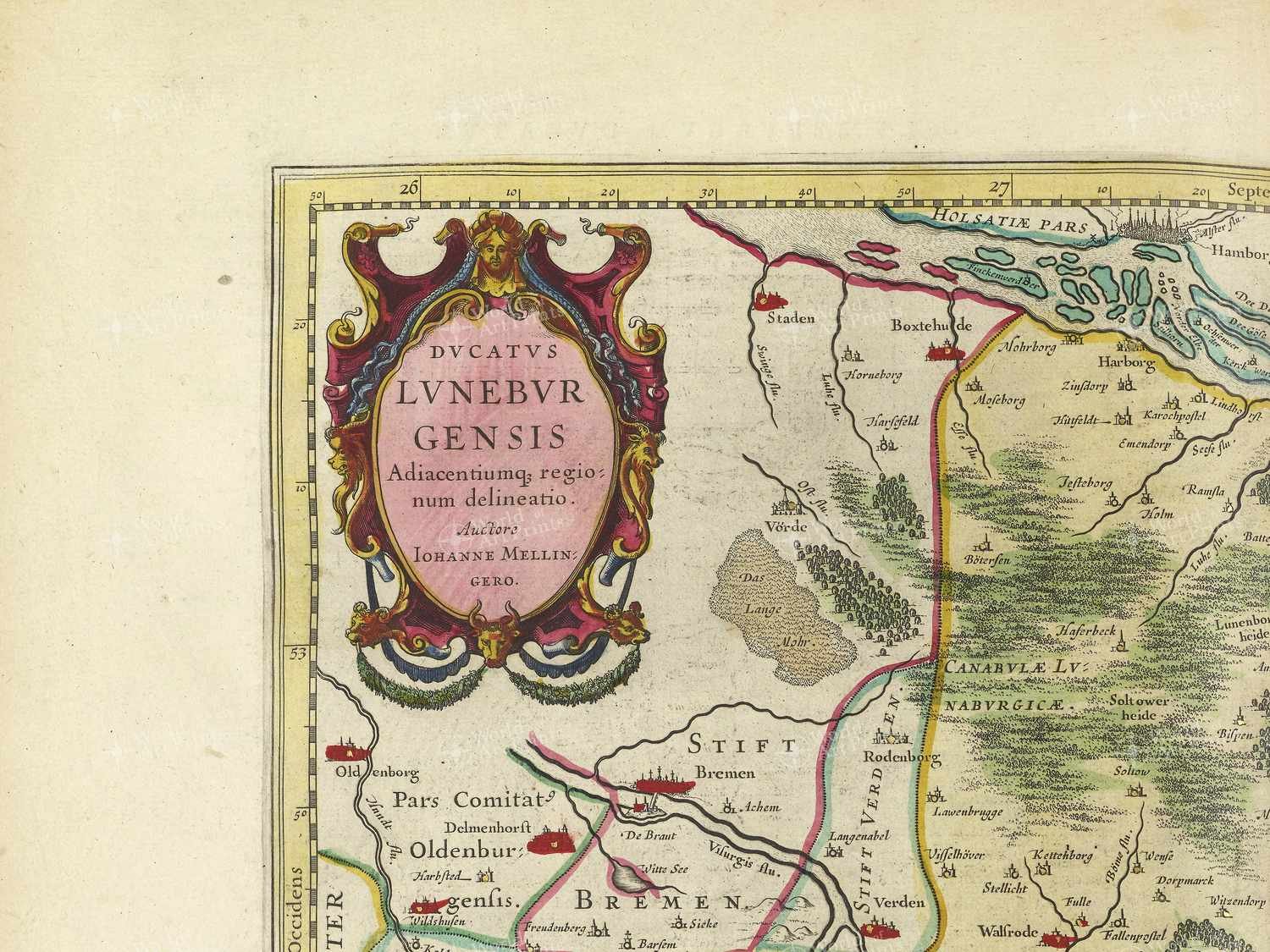Map top left quadrant