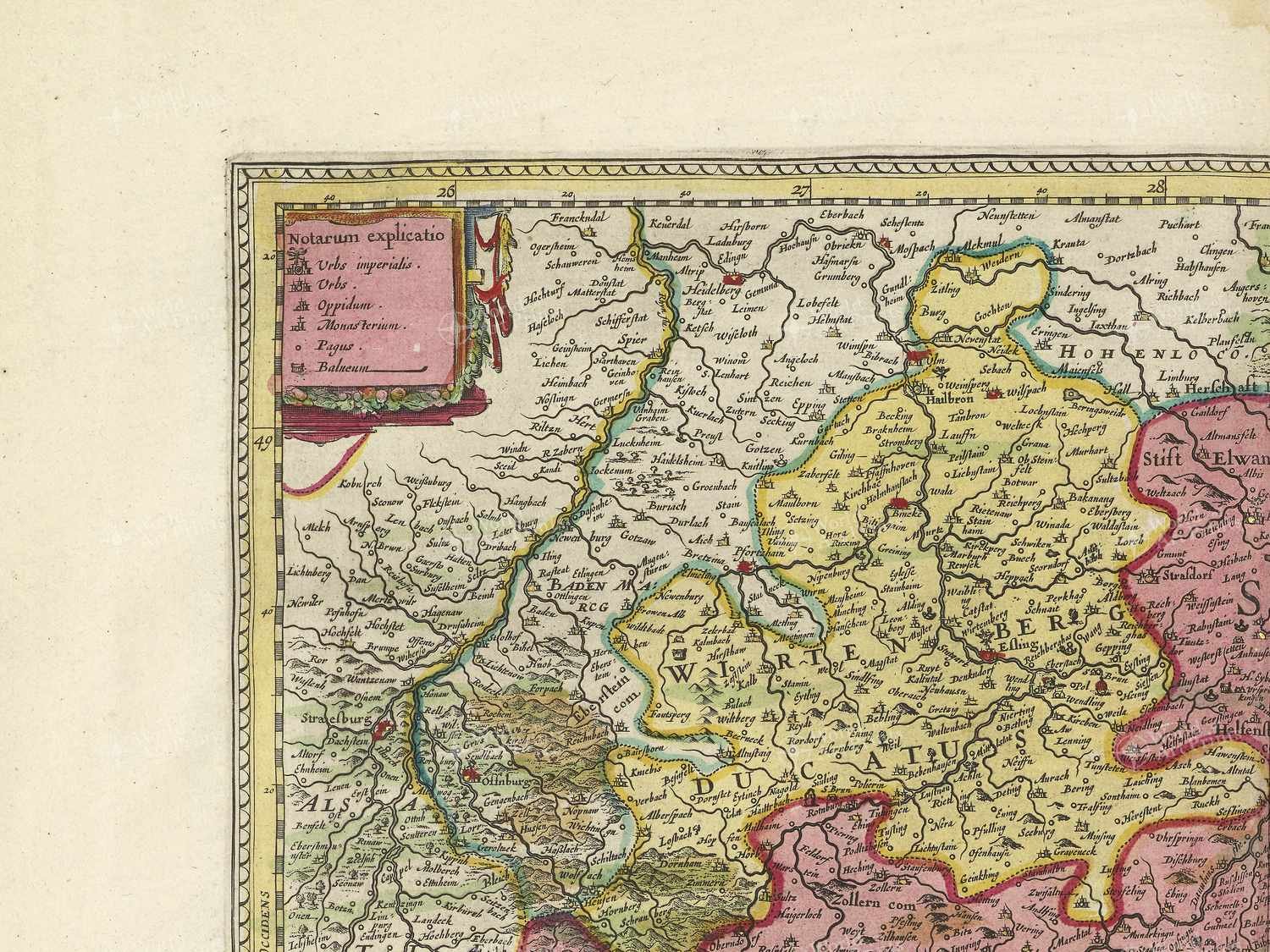 Map top left quadrant