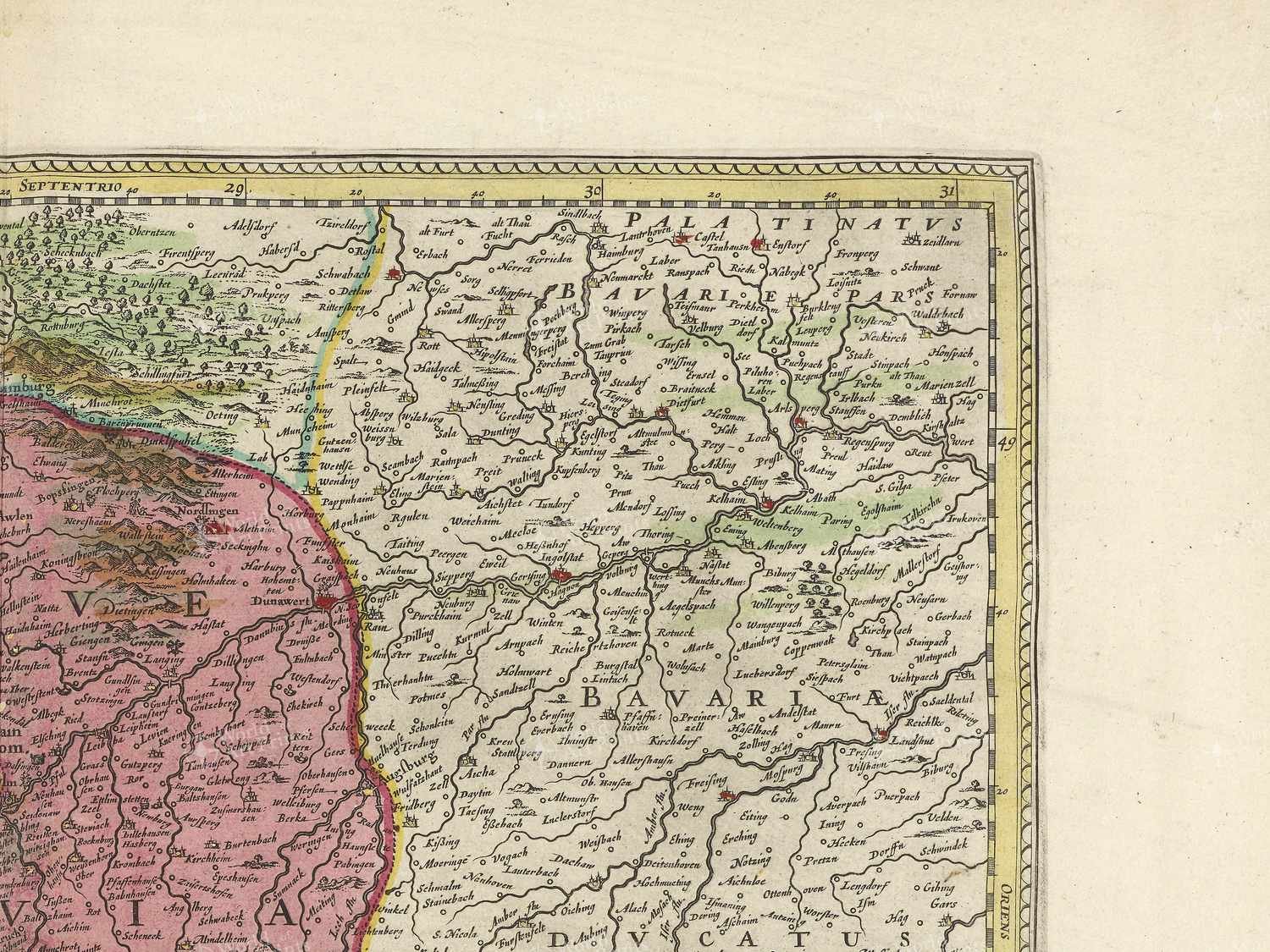Map top right quadrant