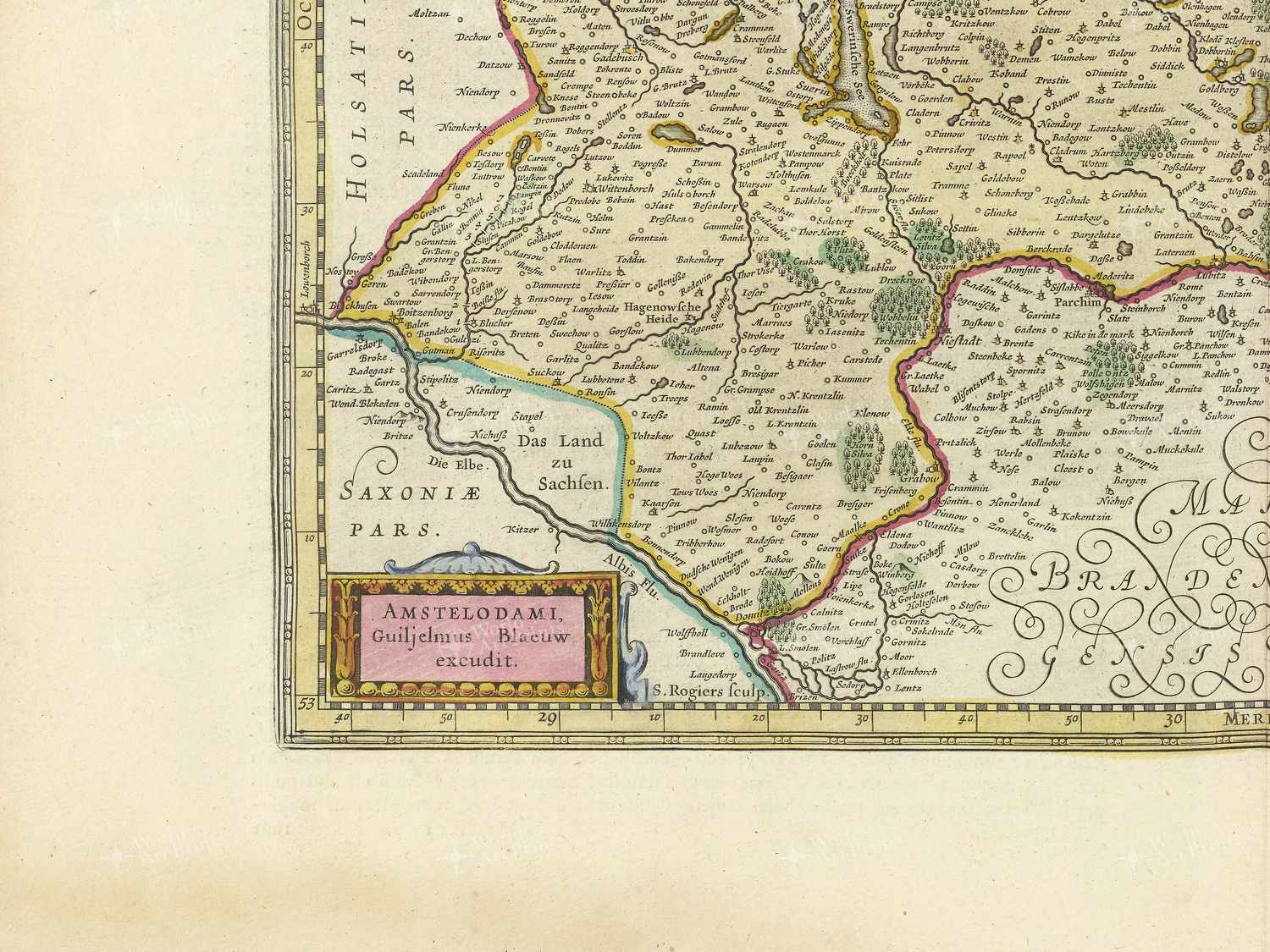 Map bottom left quadrant